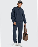 G4Free - Smoofit Men's Fleece-Lined Drawstring Thermal Sweatpants -GF25DM726AA-S