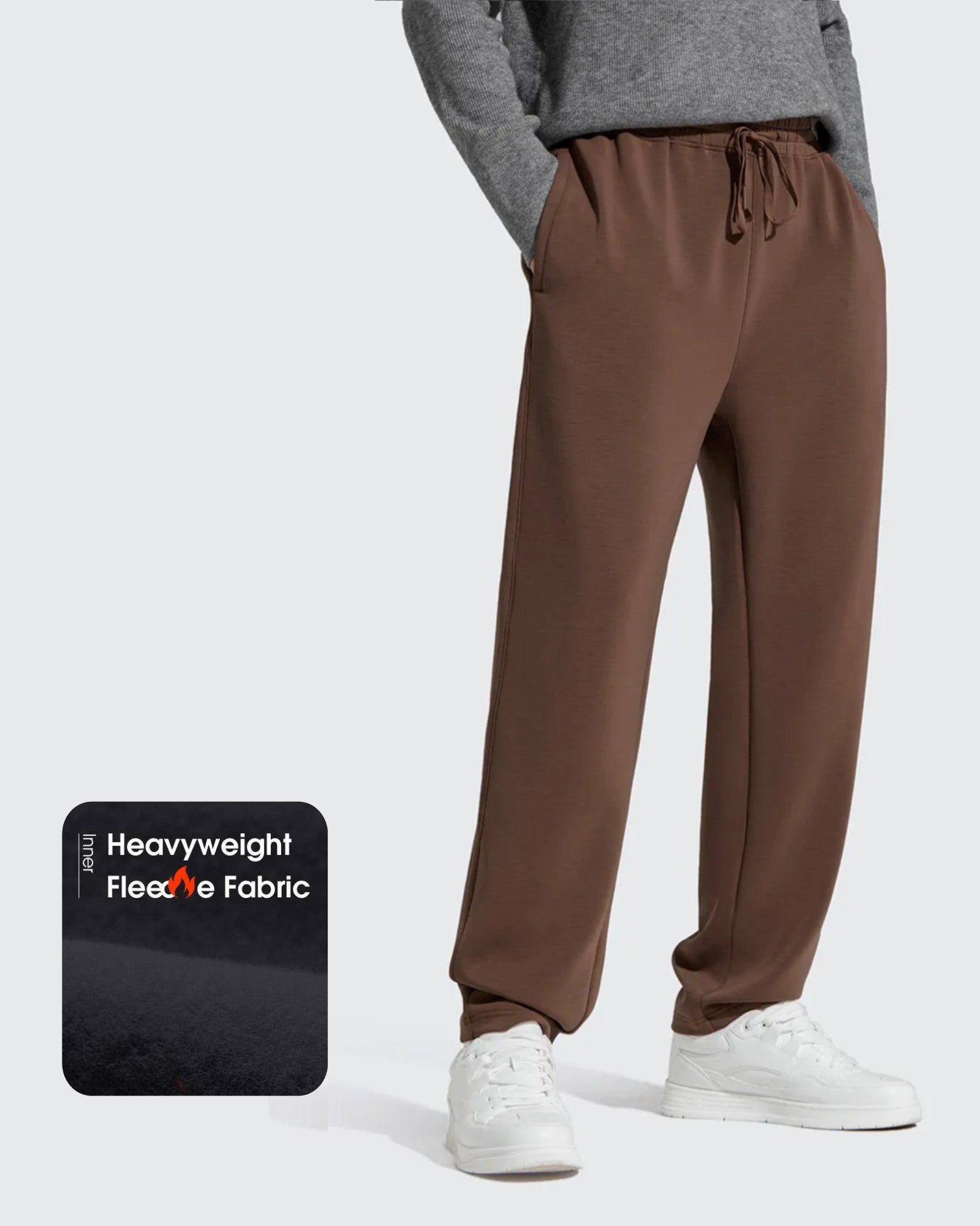G4Free - Smoofit Men's Fleece-Lined Drawstring Thermal Sweatpants -GF25DM726DA-S
