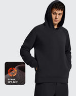 G4Free - Smoofit Men's Fleece-Lined Pockets Hoodies Pullover Sweatshirts -GF25FM729AA-S