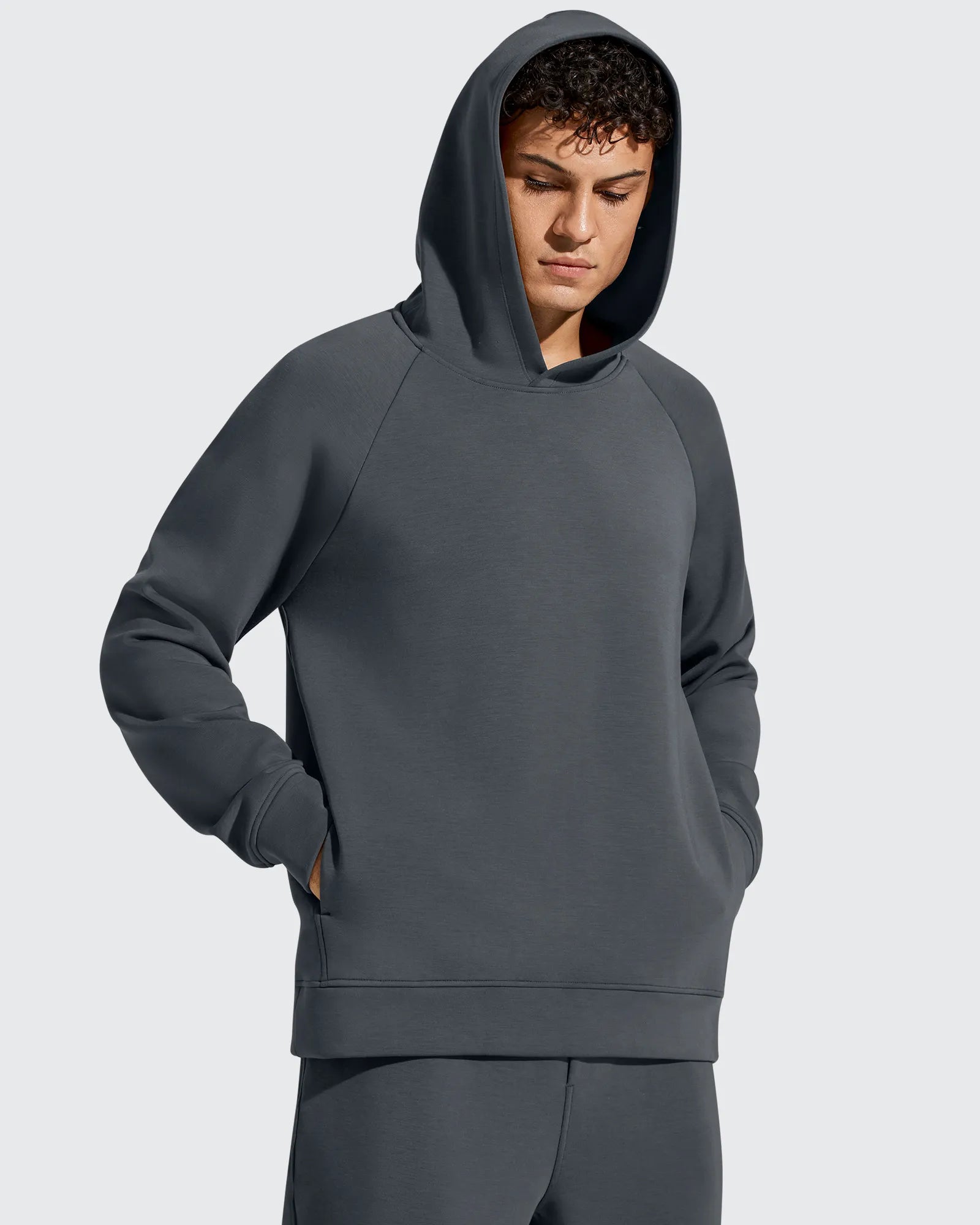 G4Free - Smoofit Men's Fleece-Lined Pockets Hoodies Pullover Sweatshirts -GF25FM729BA-S