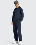 G4Free - Smoofit Men's Fleece-Lined Pockets Hoodies Pullover Sweatshirts -GF25FM729BA-S