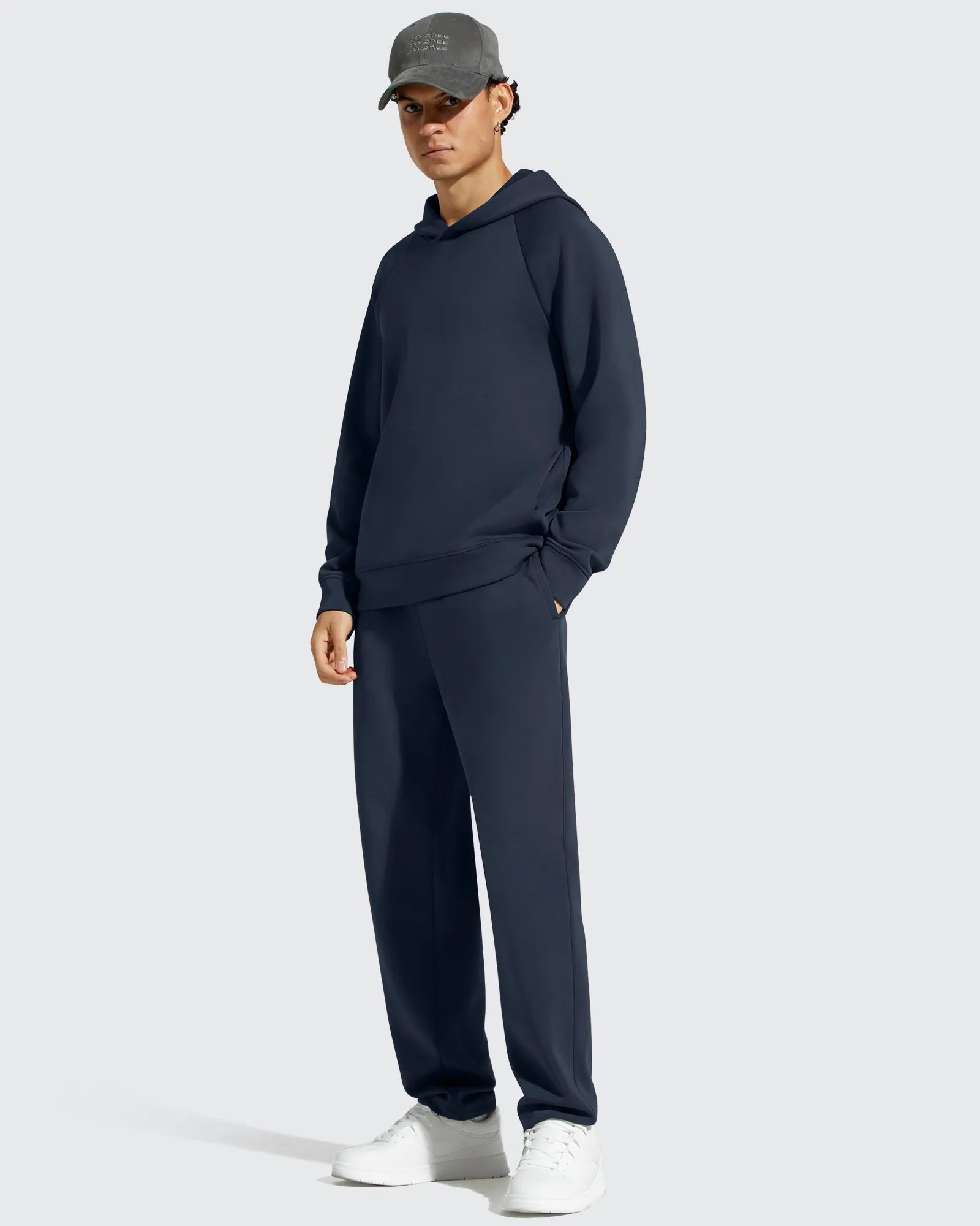 G4Free - Smoofit Men's Fleece-Lined Pockets Hoodies Pullover Sweatshirts -GF25FM729BA-S