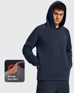 G4Free - Smoofit Men's Fleece-Lined Pockets Hoodies Pullover Sweatshirts -GF25FM729CA-S