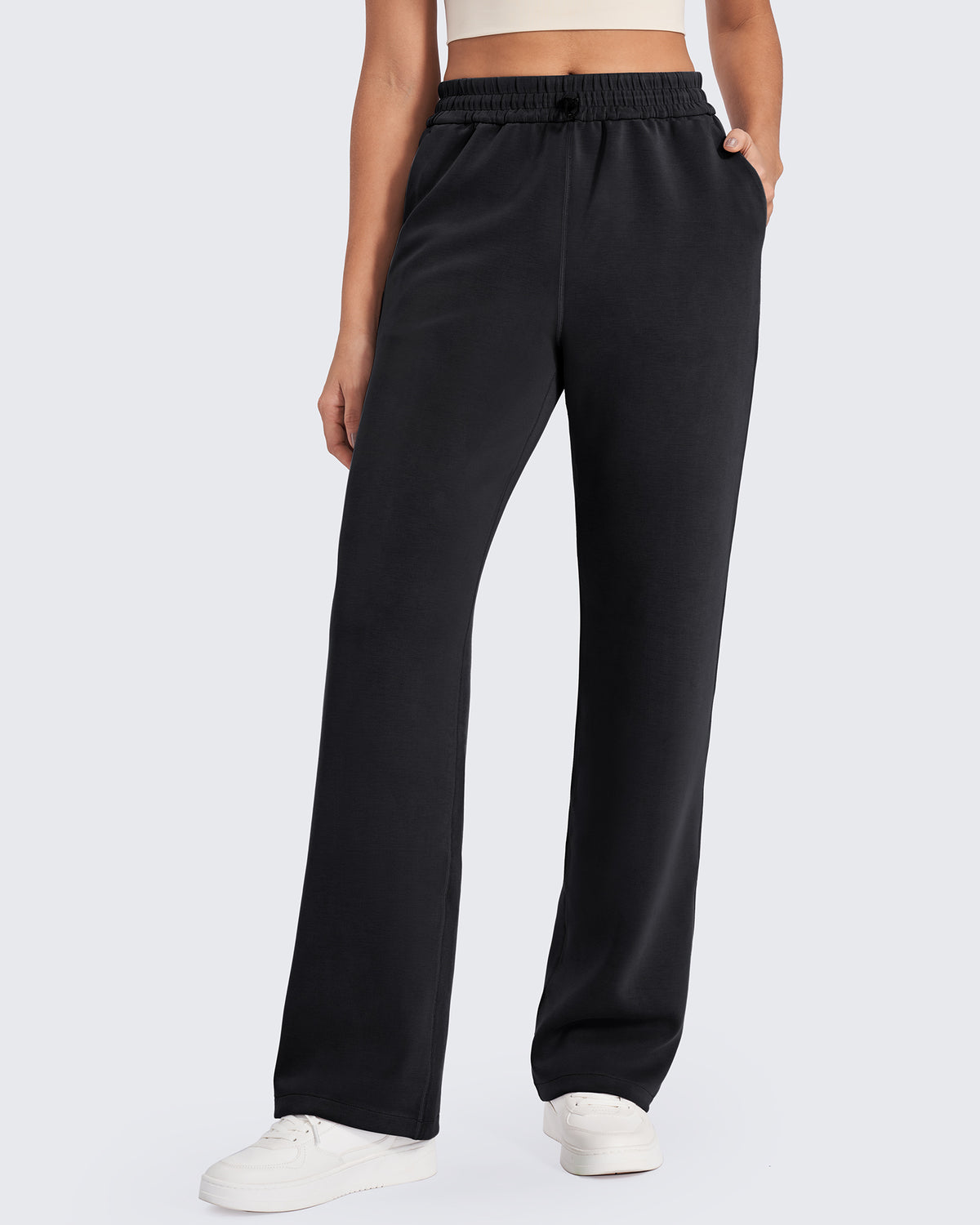 G4Free - Smoofit Mid-Waist Wide Leg Sweatpants Petite -GF24J235AA-S