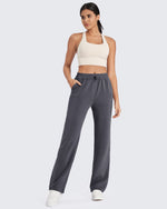 G4Free - Smoofit Mid-Waist Wide Leg Sweatpants Petite -GF24J235AA-S
