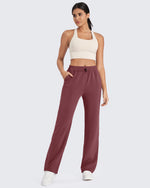 G4Free - Smoofit Mid-Waist Wide Leg Sweatpants Petite -GF24J235AA-S