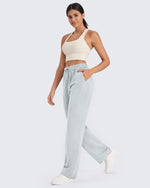 G4Free - Smoofit Mid-Waist Wide Leg Sweatpants Short -GF25J472AA-S