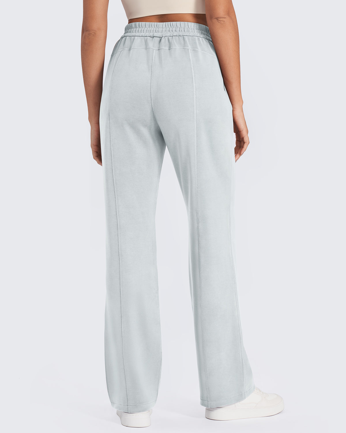 G4Free - Smoofit Mid-Waist Wide Leg Sweatpants Short -GF25J472AA-S
