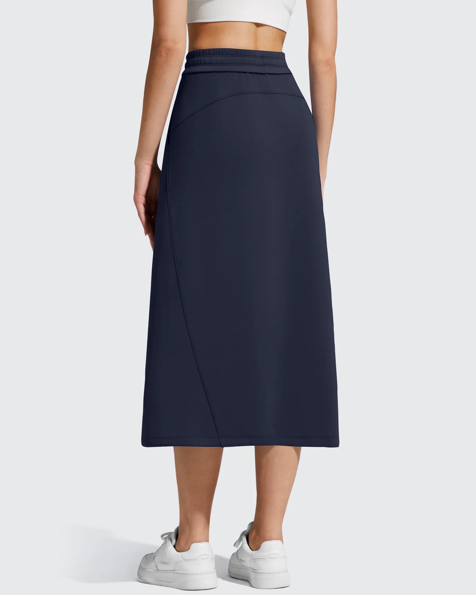G4Free - Smoofit Midi Drawstring A-line Maxi Long Skirt -GF25S706A001A-S