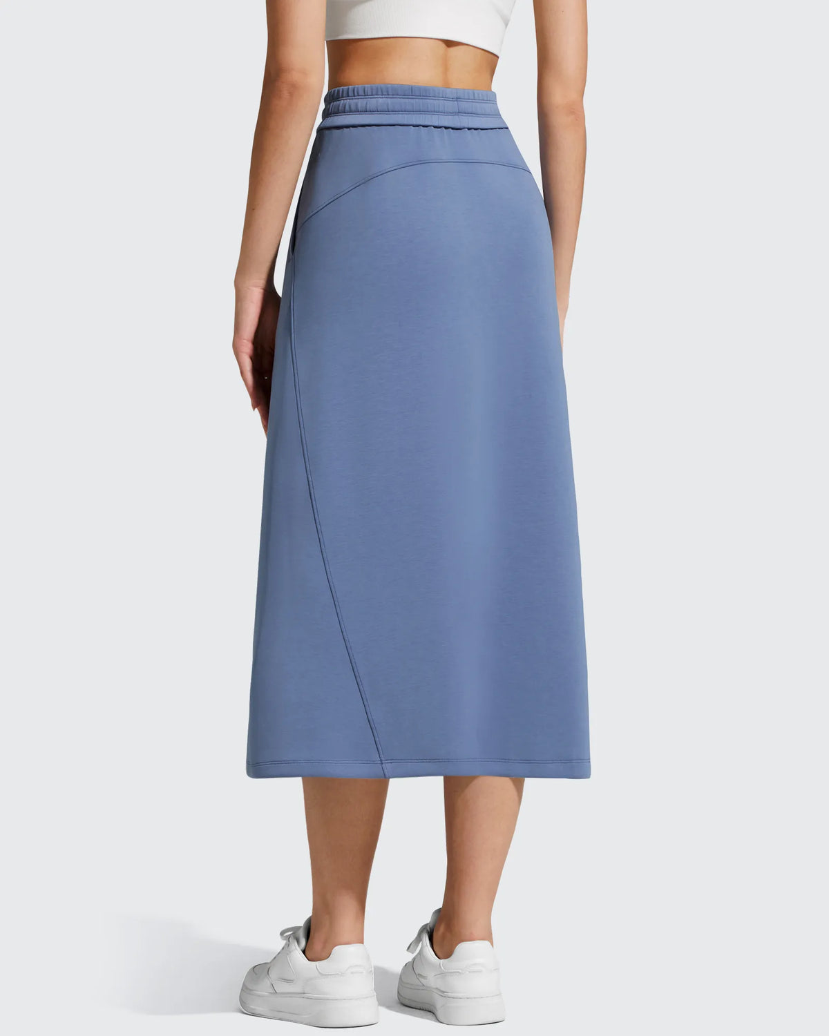 G4Free - Smoofit Midi Drawstring A-line Maxi Long Skirt -GF25S706A001A-S