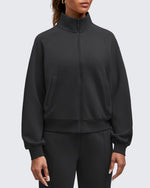 G4Free - Smoofit Mock Neck Zip Up Pockets Jackets -GF25M528EA-S