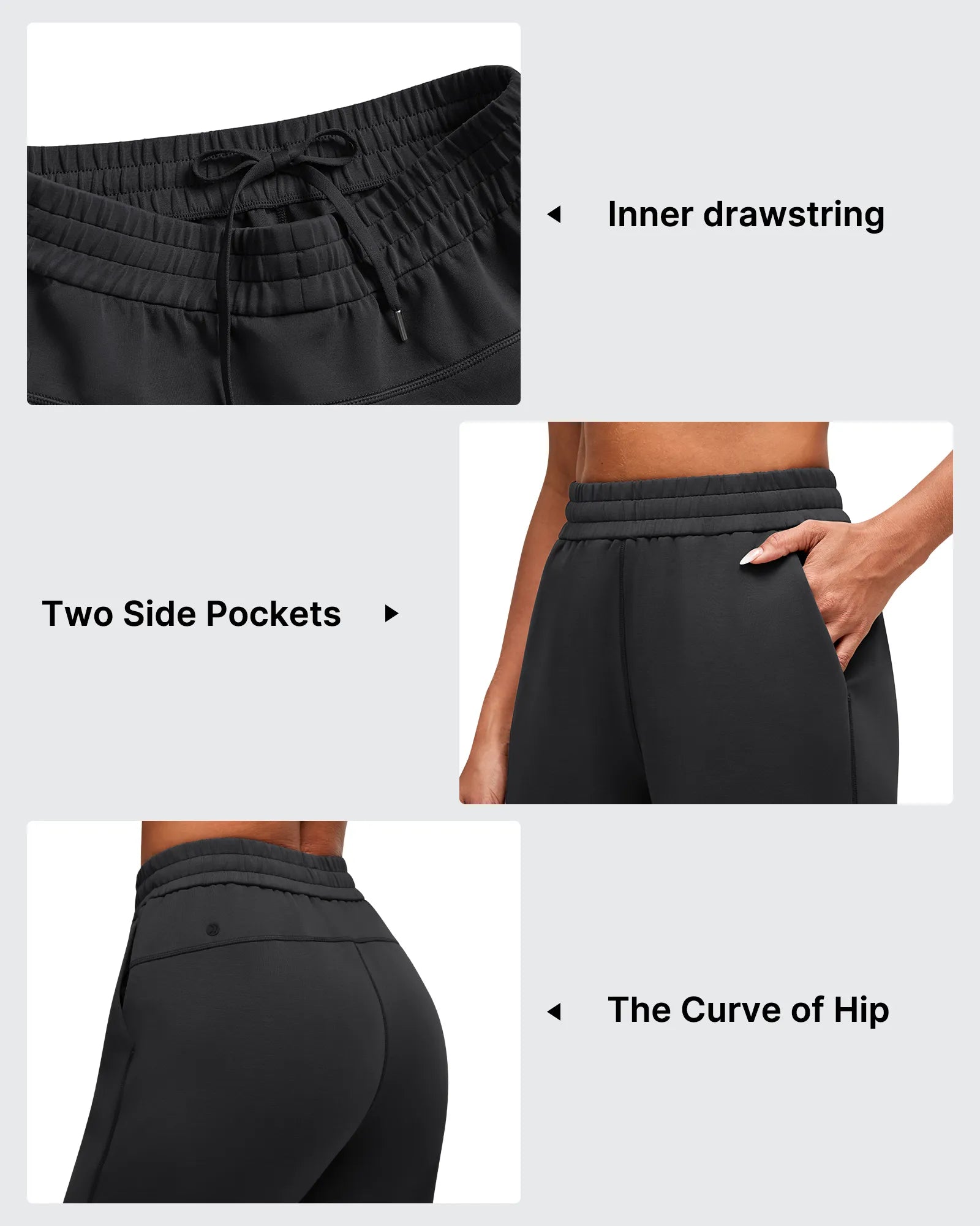 G4Free - Smoofit Modal Cinch Bottom Inner Drawstring Joggers -GF25D561AA-S