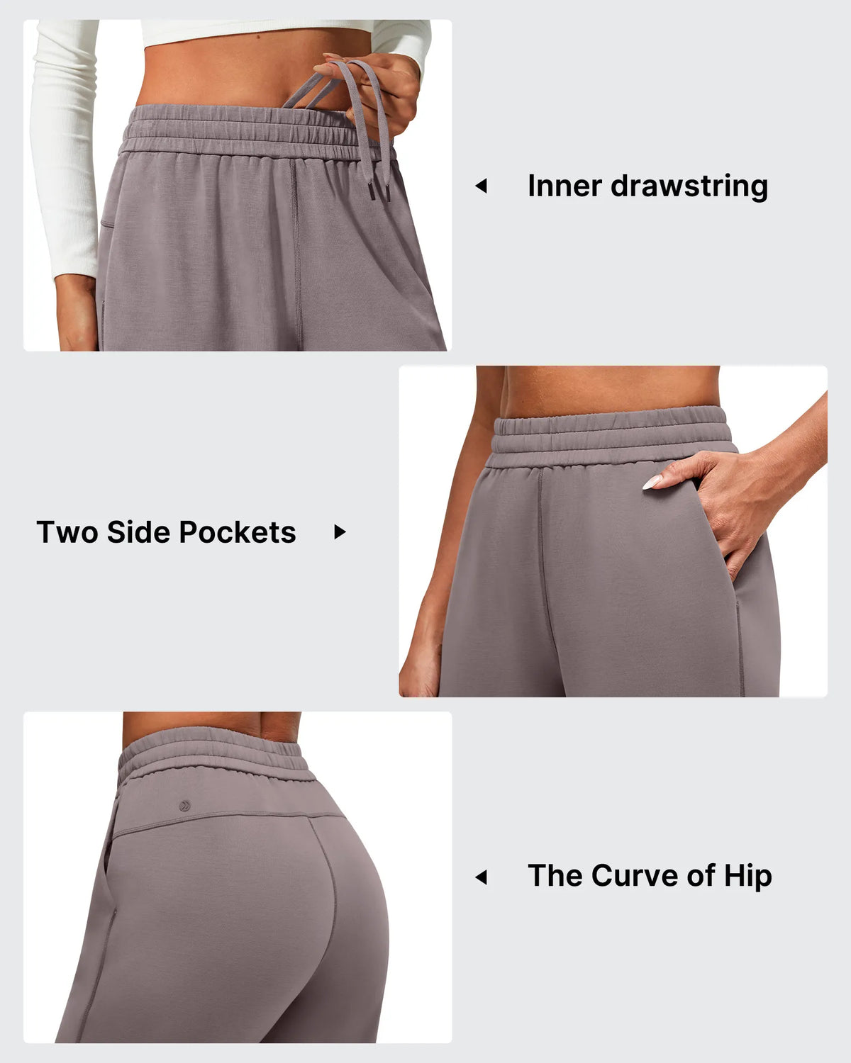 G4Free - Smoofit Modal Cinch Bottom Inner Drawstring Joggers -GF25D561AA-S
