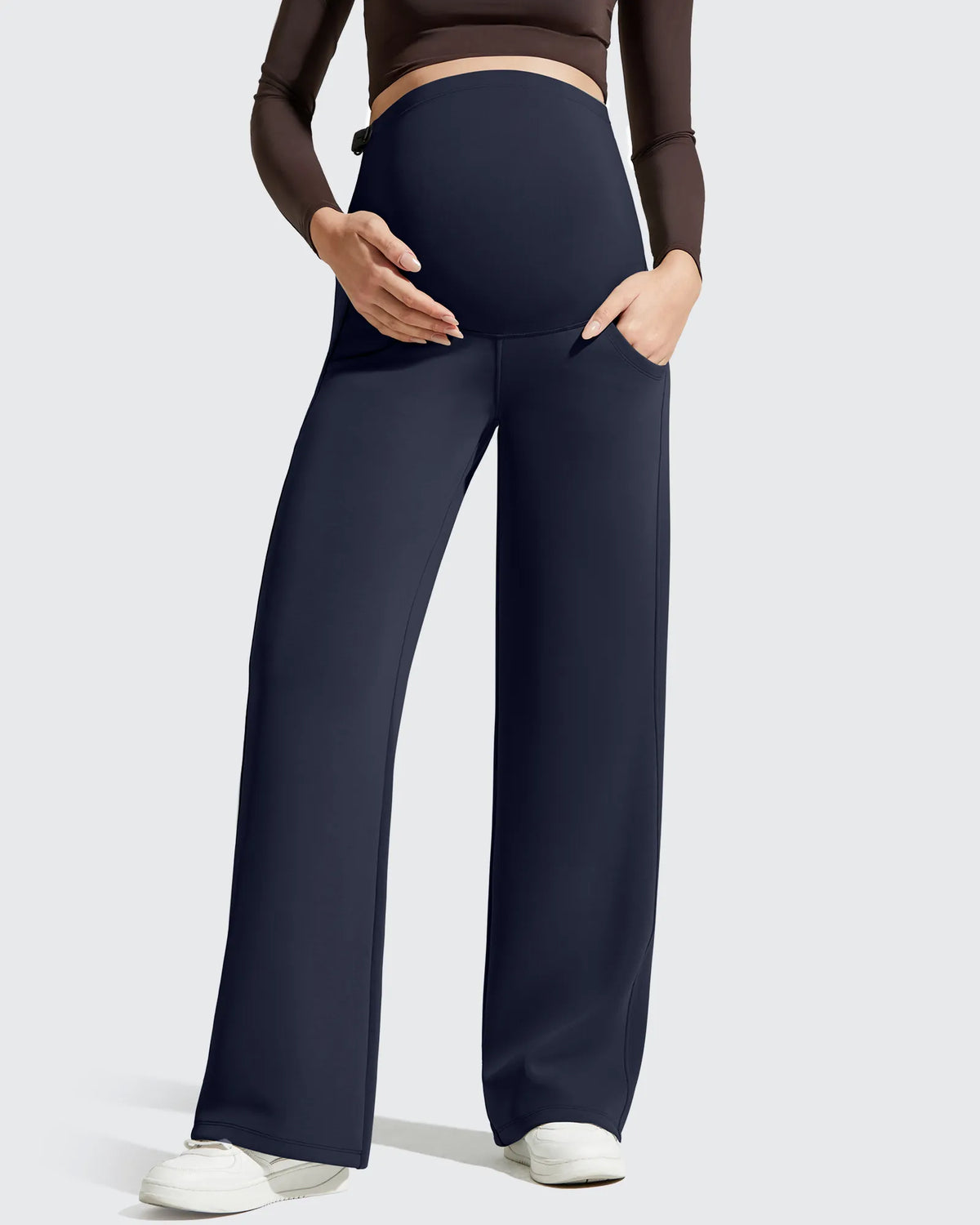 G4Free - Smoofit Modal Elastic Waist Pockets Maternity Pants -GF25JY647AA-S