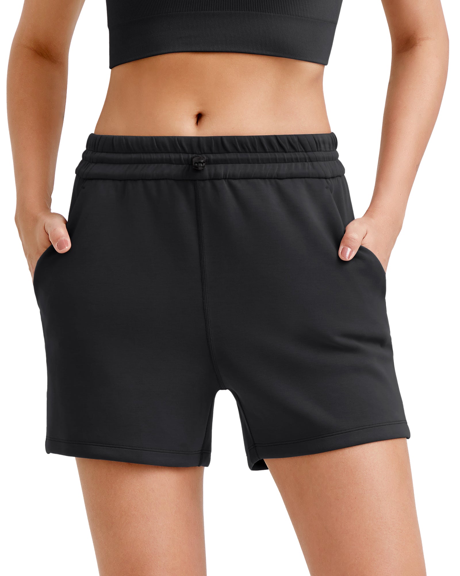 G4Free - Smoofit Modal Shockcord Relaxed Shorts -GF25E309AA-S