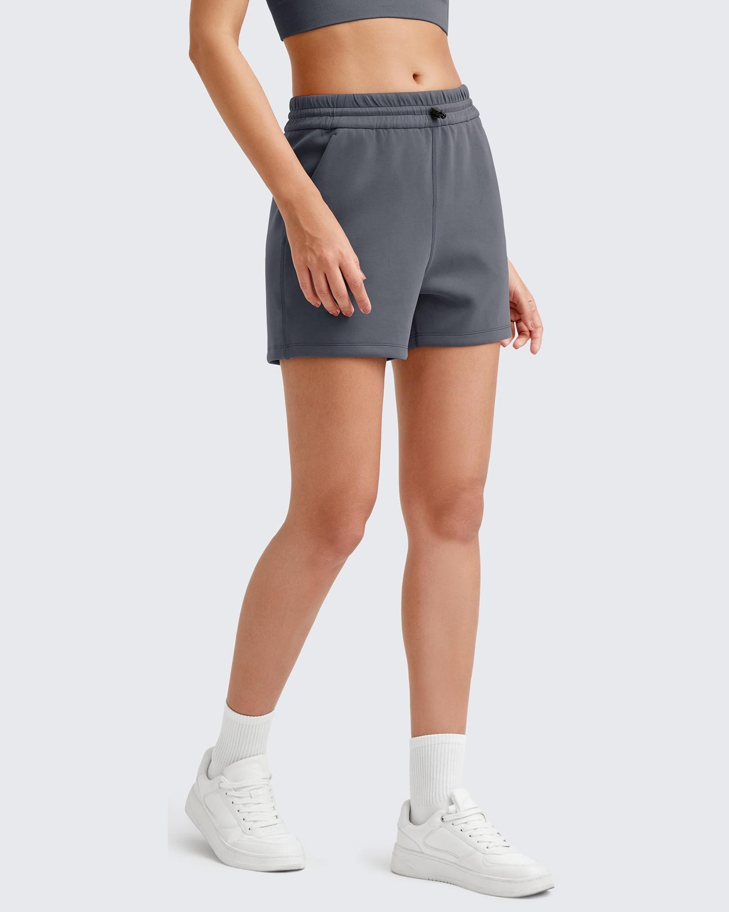 G4Free - Smoofit Modal Shockcord Relaxed Shorts -GF25E309BA-S