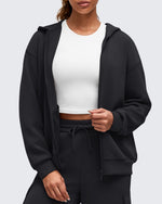 G4Free - Smoofit Modal Soft Full Zip Hoodies Jackets -GF25M527AA-S