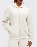 G4Free - Smoofit Modal Soft Full Zip Hoodies Jackets -GF25M527AA-S