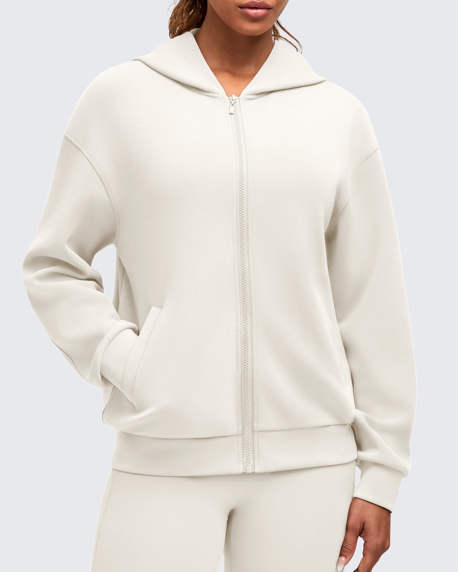 G4Free - Smoofit Modal Soft Full Zip Hoodies Jackets -GF25M527AA-S