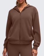 G4Free - Smoofit Modal Soft Full Zip Hoodies Jackets -GF25M527AA-S