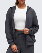 G4Free - Smoofit Modal Soft Full Zip Hoodies Jackets -GF25M527AA-S