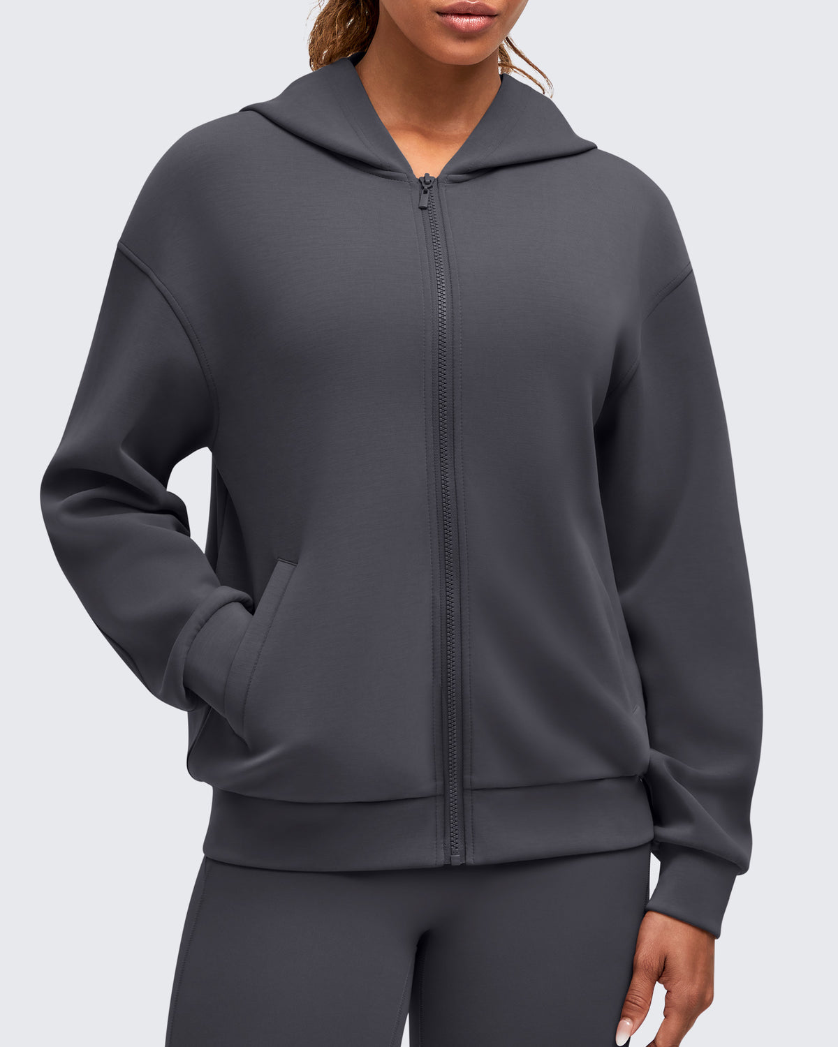 G4Free - Smoofit Modal Soft Full Zip Hoodies Jackets -GF25M527AA-S