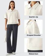 G4Free - Smoofit Modal Soft Zip Up Polo Shirts Short Sleeve -GF25K518CF-XS