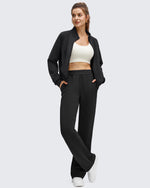 G4Free - Smoofit Modal Zip Up Mock Neck Pockets Sweatshirts -GF25M551AF-XS