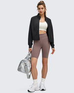 G4Free - Smoofit Modal Zip Up Mock Neck Pockets Sweatshirts -GF25M551AF-XS
