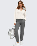 G4Free - Smoofit Modal Zip Up Mock Neck Pockets Sweatshirts -GF25M551AF-XS