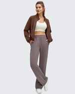 G4Free - Smoofit Modal Zip Up Mock Neck Pockets Sweatshirts -GF25M551AF-XS