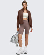 G4Free - Smoofit Modal Zip Up Mock Neck Pockets Sweatshirts -GF25M551AF-XS