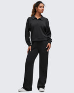 G4Free - Smoofit Polo Pullover Button Up Sweatshirts -GF25F540FF-XS