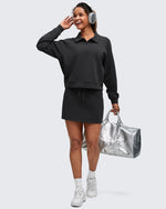 G4Free - Smoofit Polo Pullover Button Up Sweatshirts -GF25F540FF-XS