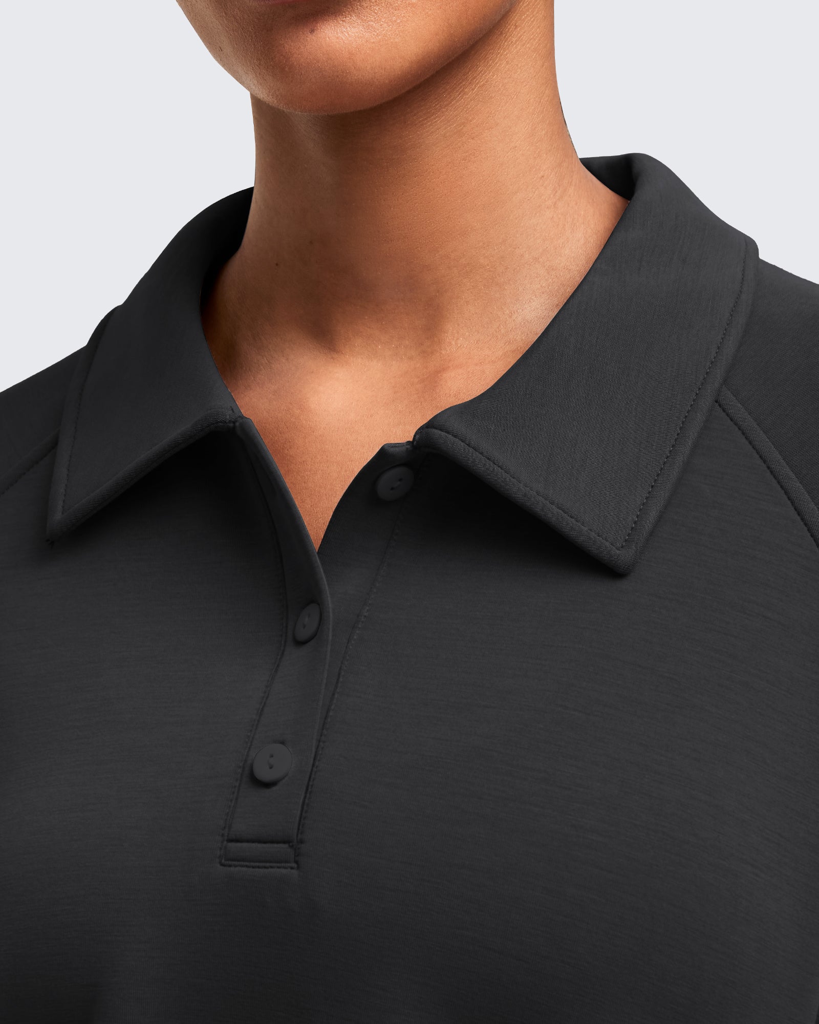 G4Free - Smoofit Polo Pullover Button Up Sweatshirts -GF25F540FF-XS