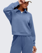 G4Free - Smoofit Polo Pullover Button Up Sweatshirts -GF25F540FF-XS