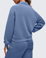 G4Free - Smoofit Polo Pullover Button Up Sweatshirts -GF25F540FF-XS