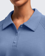 G4Free - Smoofit Polo Pullover Button Up Sweatshirts -GF25F540FF-XS
