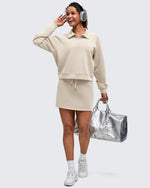 G4Free - Smoofit Polo Pullover Button Up Sweatshirts -GF25F540FF-XS