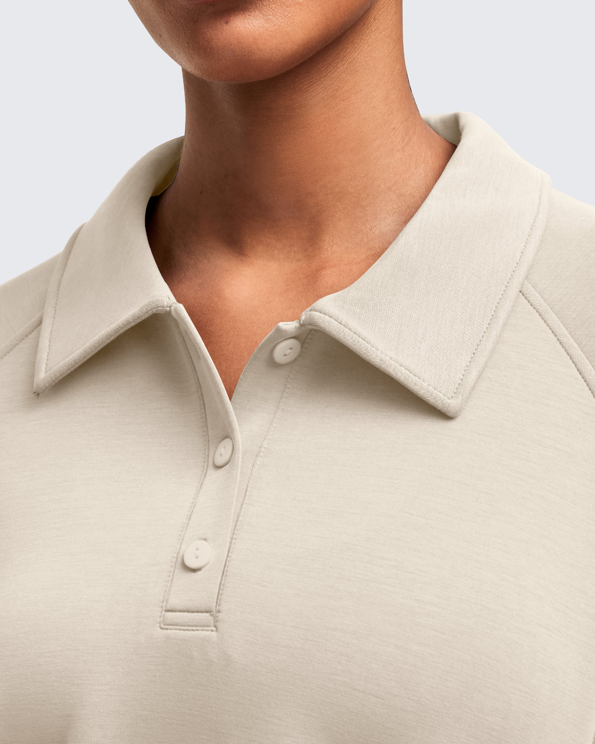 G4Free - Smoofit Polo Pullover Button Up Sweatshirts -GF25F540FF-XS