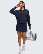 G4Free - Smoofit Polo Pullover Button Up Sweatshirts -GF25F540FF-XS