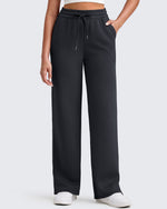 G4Free - Smoofit Side Slit Drawstring Loose Sweatpants -GF25J491AA-S