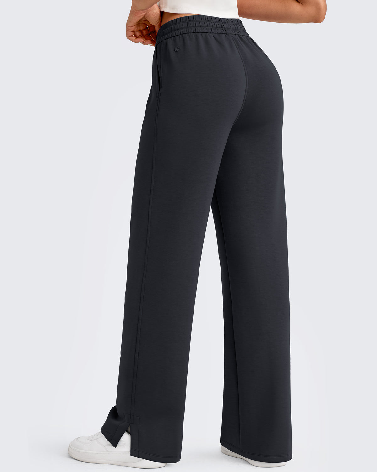 G4Free - Smoofit Side Slit Drawstring Loose Sweatpants -GF25J491AA-S