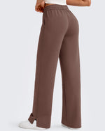 G4Free - Smoofit Side Slit Drawstring Loose Sweatpants -GF25J491AA-S