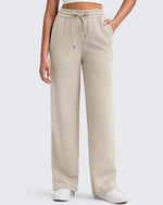 G4Free - Smoofit Side Slit Drawstring Loose Sweatpants -GF25J491AA-S