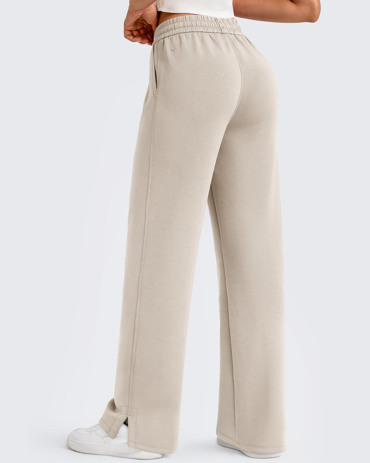 G4Free - Smoofit Side Slit Drawstring Loose Sweatpants -GF25J491AA-S