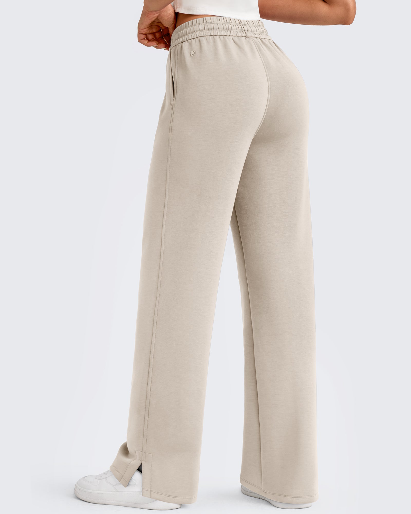 G4Free - Smoofit Side Slit Drawstring Loose Sweatpants -GF25J491AA-S