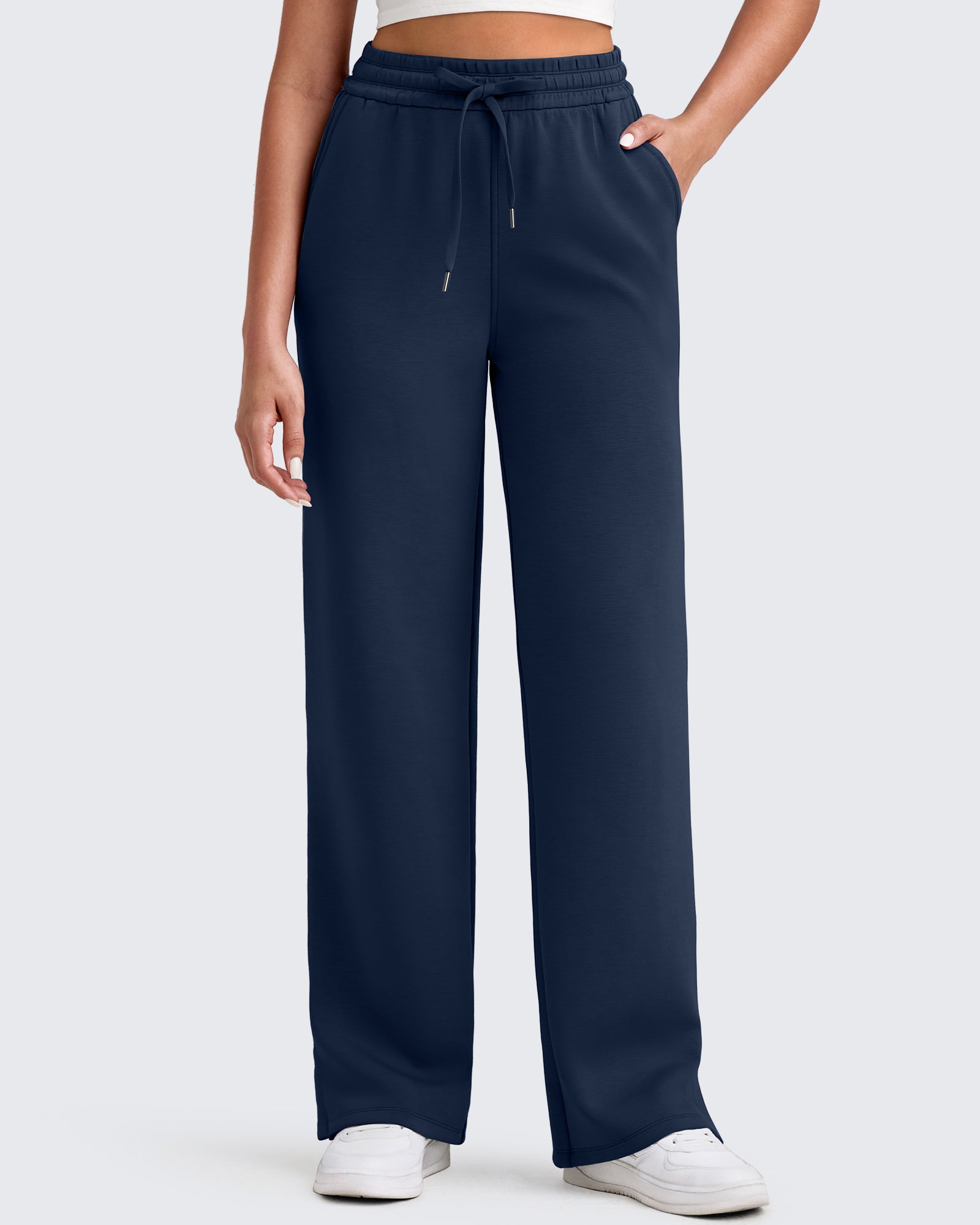 G4Free - Smoofit Side Slit Drawstring Loose Sweatpants -GF25J491AA-S