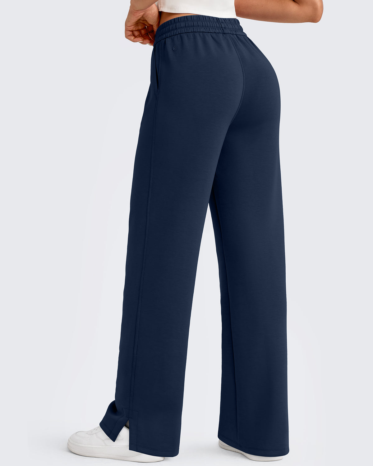G4Free - Smoofit Side Slit Drawstring Loose Sweatpants -GF25J491AA-S
