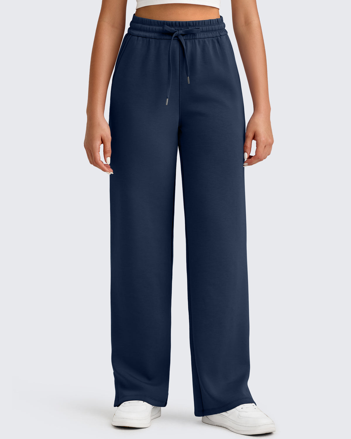 G4Free - Smoofit Side Slit Drawstring Loose Sweatpants -GF25J491AA-S